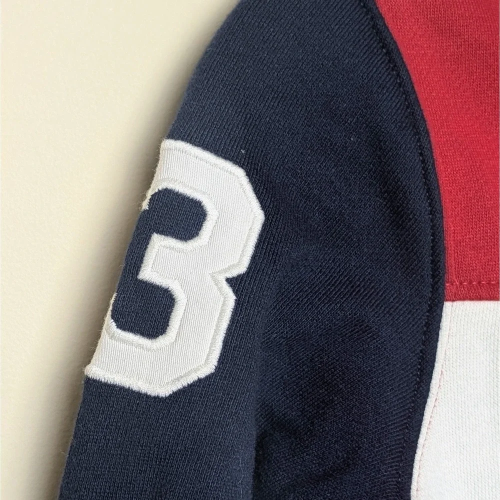 Polo Ralph Lauren Big Pony Logo‎ Patch Fleece Full Zip Hoodie Jacket Boys Size 6
